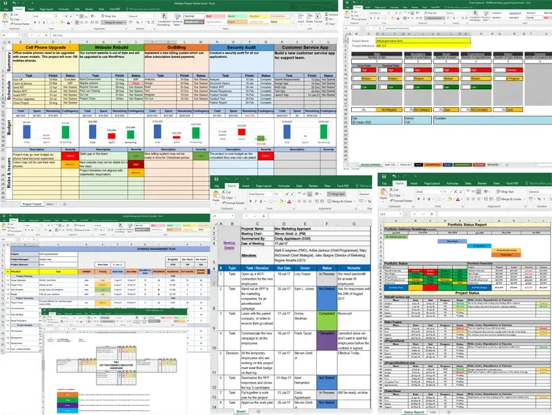 Multi-Project Portfolio Performance Dashboard