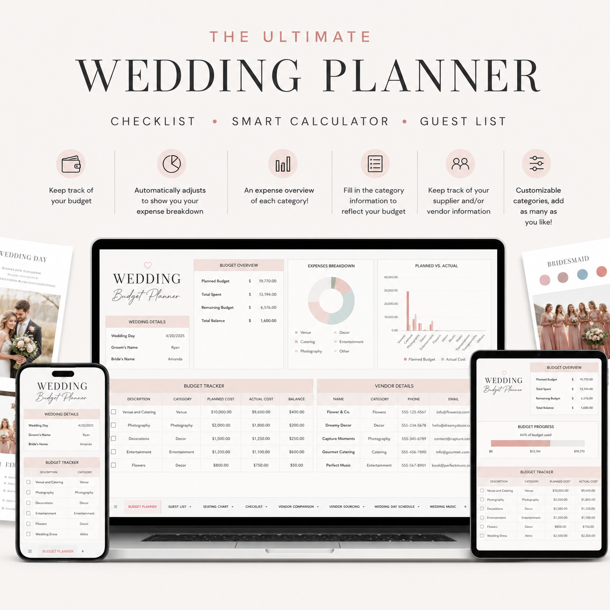The Ultimate Wedding Planner Spreadsheet